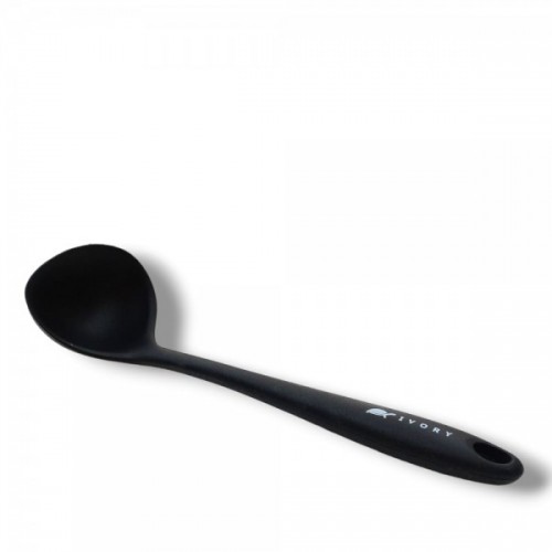 İvory silikon kepçe SİYAH (28cm) 1 ADET
