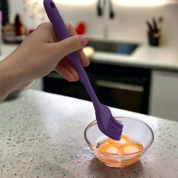 silikon yumurta ve yağ fırçası  MOR (26.5cm)