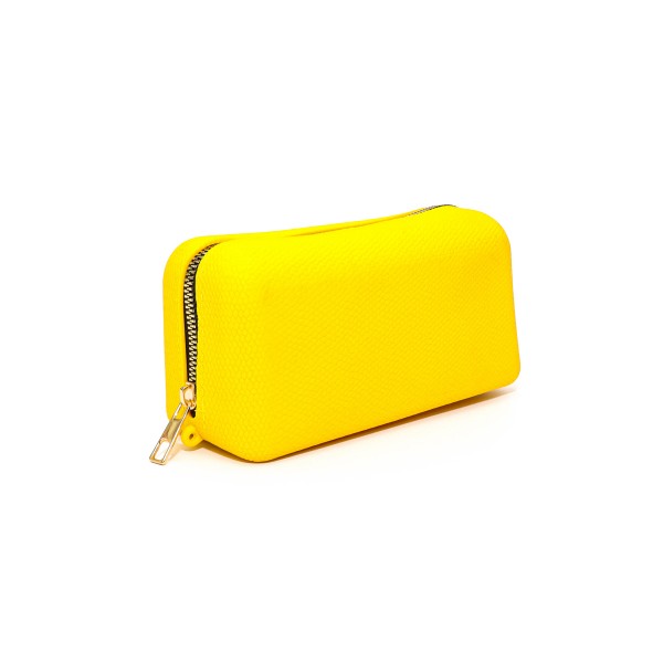 aromatik KOKULU gece çantası CLUTCH ÇANTA PİTON YILAN DESENLİ- kokulu özel gece çantası sarı