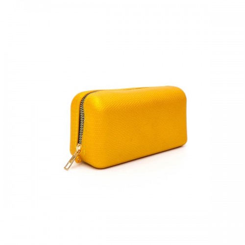 aromatik KOKULU gece çantası CLUTCH ÇANTA PİTON YILAN DESENLİ- kokulu özel gece çantası altın sarısı