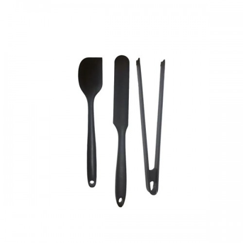 3'lü silikon spatula-pasta spatulası-maşa silikon spatula-maşa