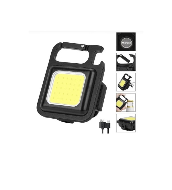 Mini Led Anahtarlık El Feneri Flash Mıknatıslı Su Geçirmez Şişe Açaçaklı