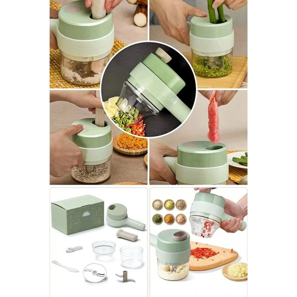 2 Hazneli Doğrayıcı Set Sebze Kesici Rondo Kablosuz Şarjlı Mutfak Robotu Rondo Dilimleyici Et Rende 2 Hazneli Doğrayıcı Set Sebze Kesici Rondo Kablosuz Şarjlı Mutfak Robotu Rondo Dilimleyici Et Rende