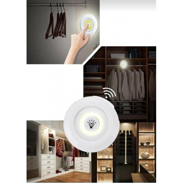 3'Lü Yuvarlak Pilli led spot lamba uzaktan kumandalı 3'Lü Yuvarlak Pilli led spot lamba uzaktan kumandalı